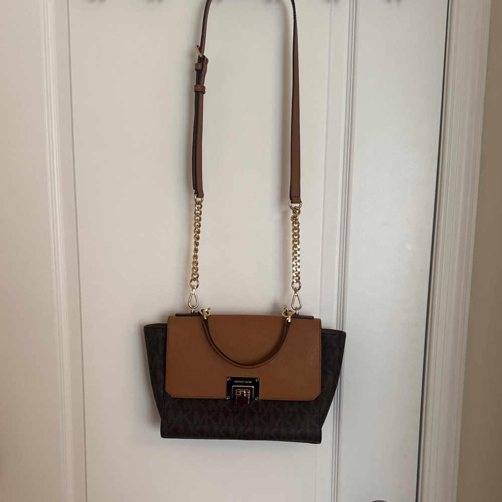 Brown and Black Designer Women's Bag